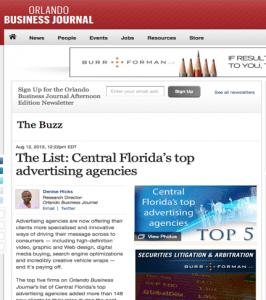 Central Floridas top advertising agencies