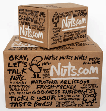 nuts.com shipping packaging