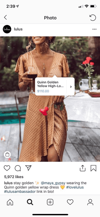 Shoppable Social Media on Instagram